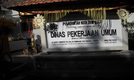 pemelaspasan gedung baru Dinas Pekerjaan Umum Kota Denpasar